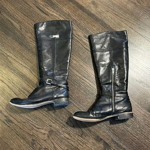 Coach Micha Boots Black Leather 8.5 GUC